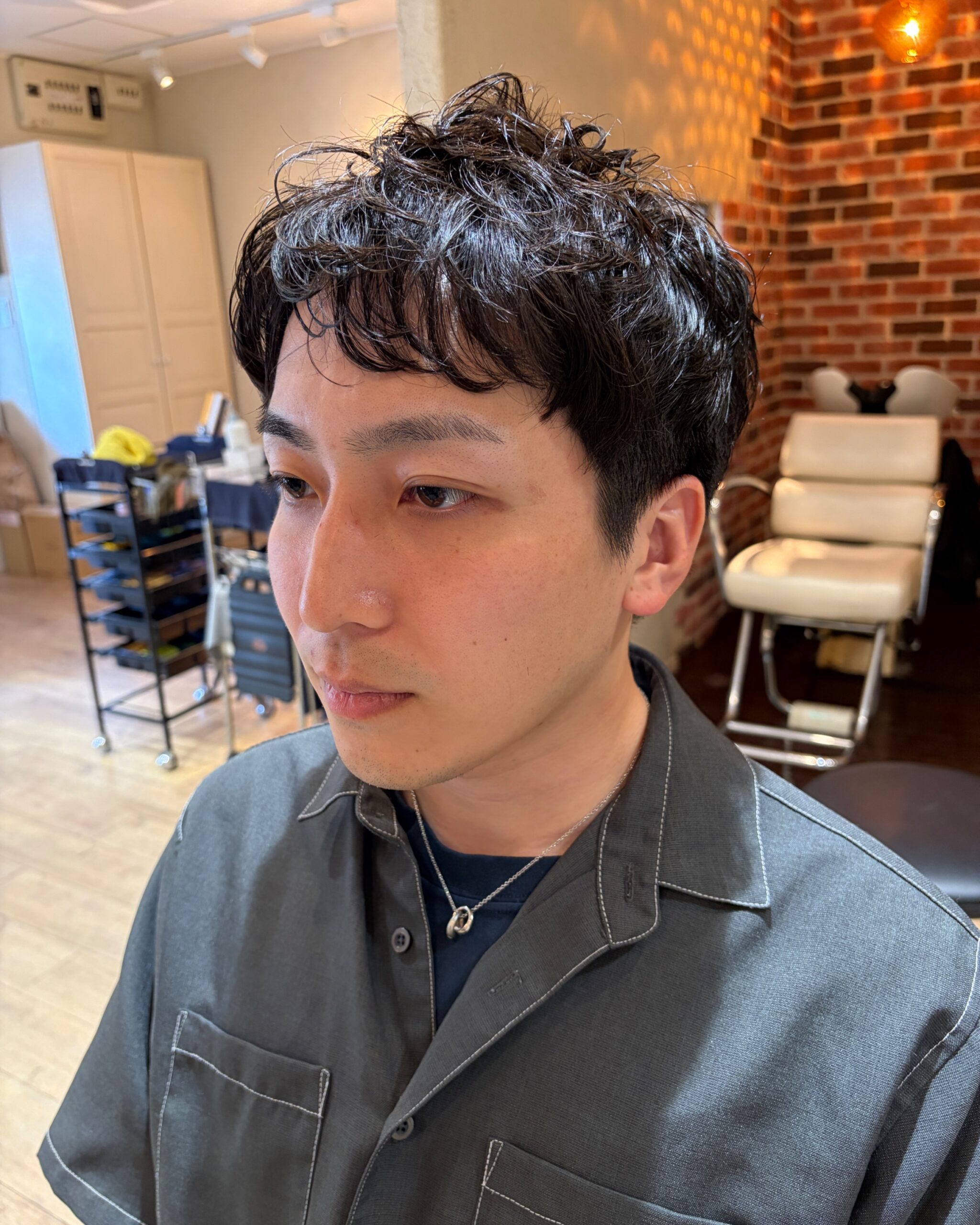 大人パーマでふんわりこなれパーマ