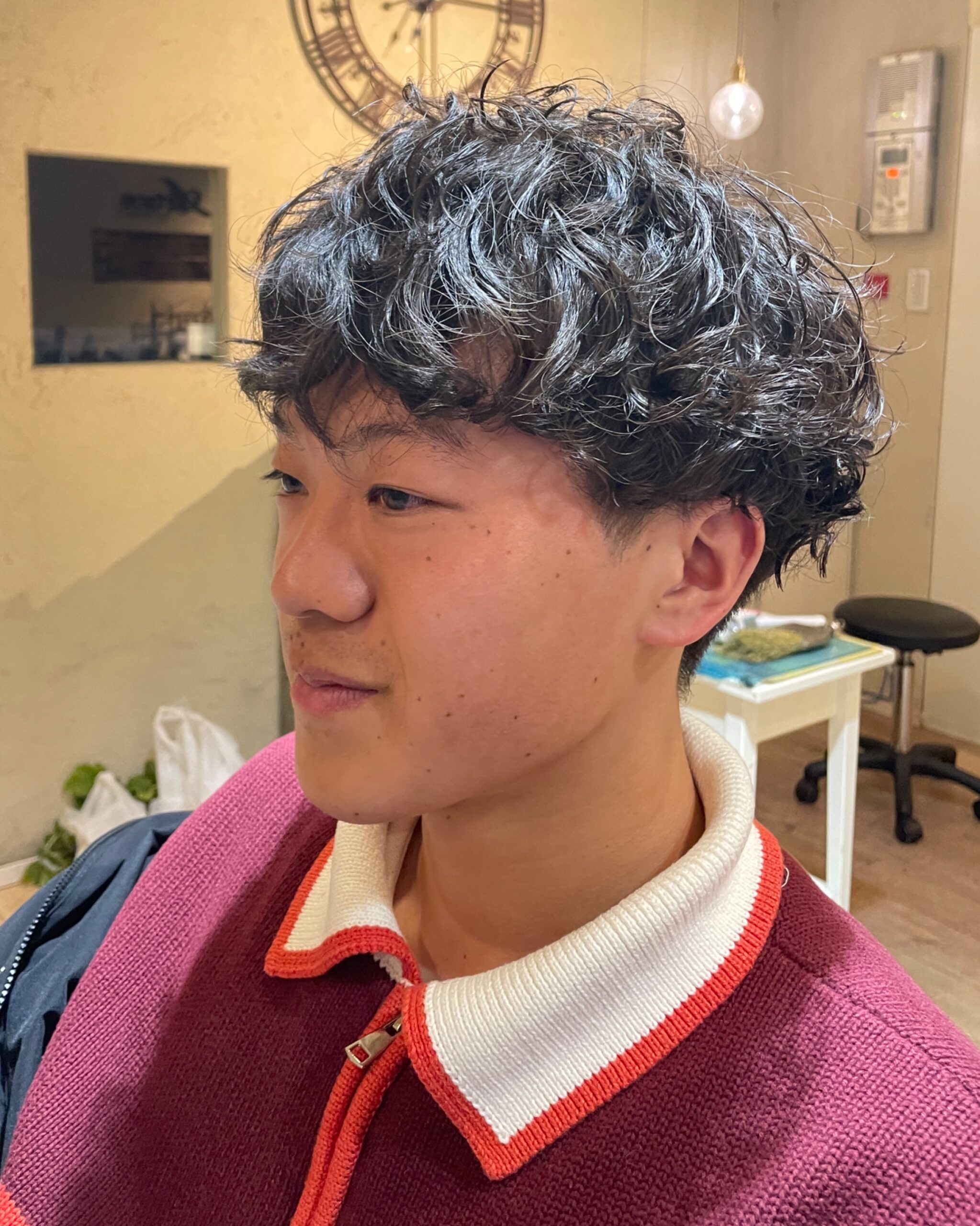朝ラク！清潔感メンズパーマ