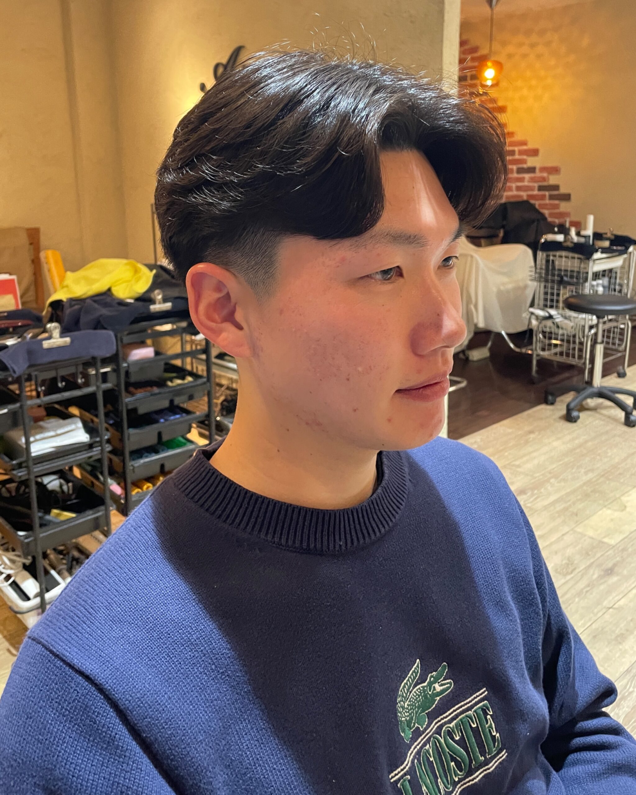 メンズニュアンスパーマで朝が変わる