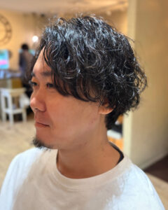 大人パーマで朝の支度を時短♪
