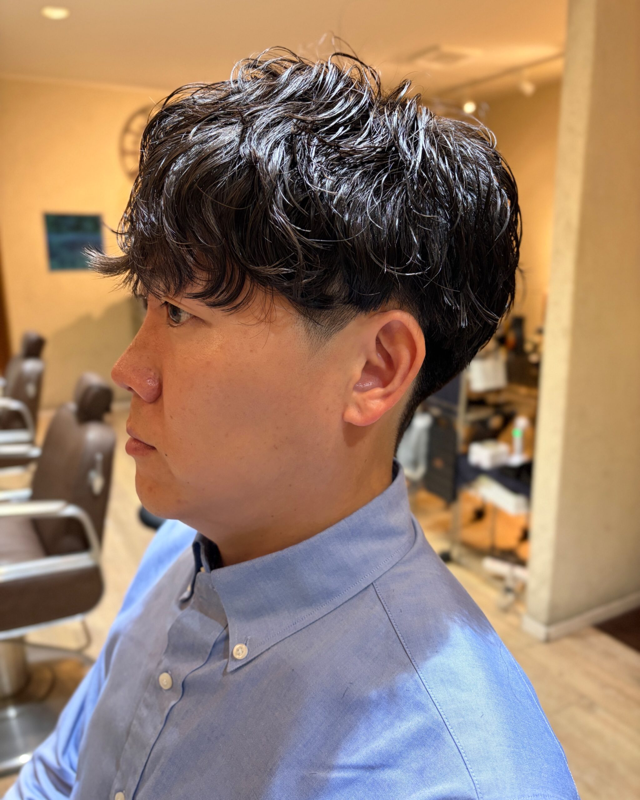 大人パーマで朝のセットが楽に!