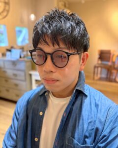 メンズシャドウパーマで朝ラク